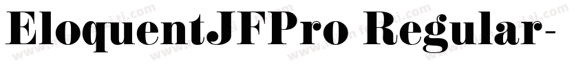 EloquentJFPro Regular字体转换